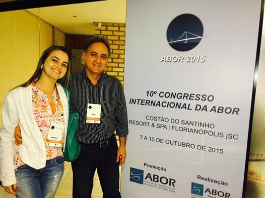 Dra Milena e Dr Girotto - Congresso da ABOR 2015 (Florianópolis)